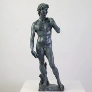 Escultura de duplicación de bronce david